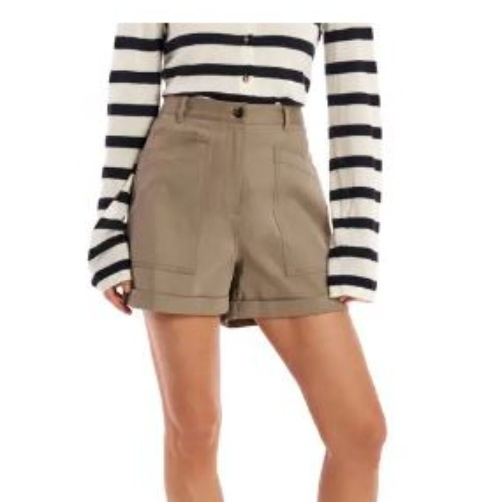 La Ligne High Waist Patch Pocket Shorts (8)